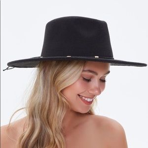 NWT Forever 21 Felt Bow-Trim Panama Hat